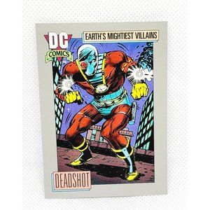 DC Comics TM Earths Mightiest Villains Dead Shot 1992 Series Collectors Trading